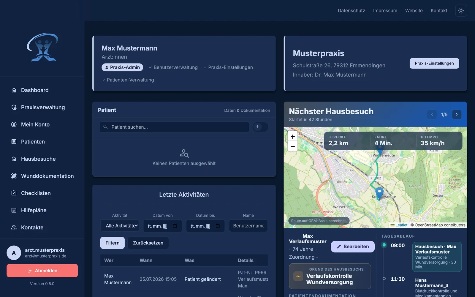 Dashboard in MARA Assist