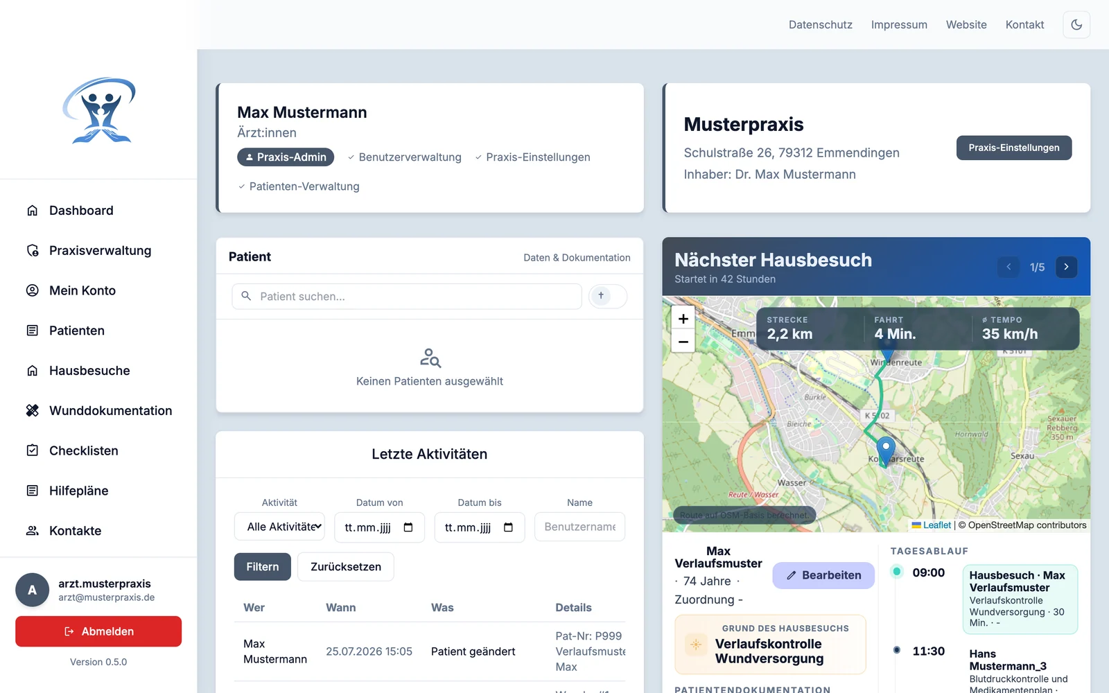 Dashboard in MARA Assist